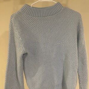 Elegant Sky Blue Turtleneck Sweater